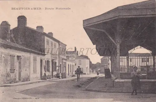 FRANKREICH - Beauvoir sur Mer, Route Nationale, Postkarte