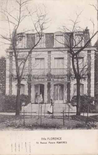 FRANKREICH - Asniéres, Villa Florence, Avenue Pereire, Postkarte 1914