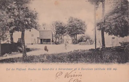 FRANKREICH - Col du Plafond, Routes de Saint-Dié à Gérardmer et à Corcieux, Postkarte
