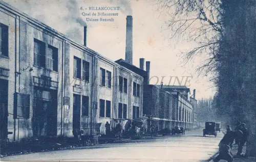 FRANKREICH - Billancourt, Fabines Renault, Postkarte