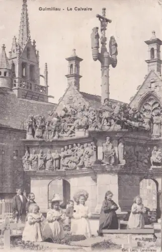 FRANKREICH - Guimiliau, La Calvaire, Postkarte 1907