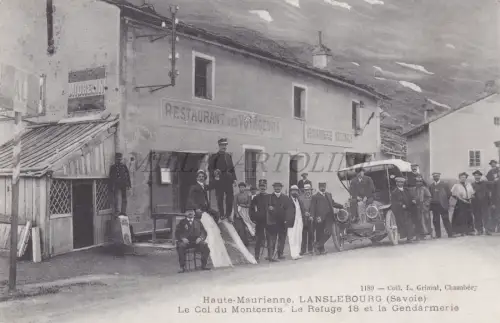 FRANKREICH - Lanslebourg, Haute-Maurienne, Col du Montcenis, Michelin, Postkarte