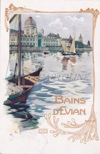 FRANKREICH - Evian, Bains d'Evian, Postkarte