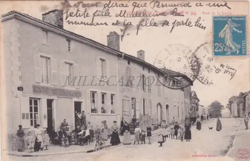 FRANKREICH - Sommevoire, Rue de la Croix, Postkarte 1922