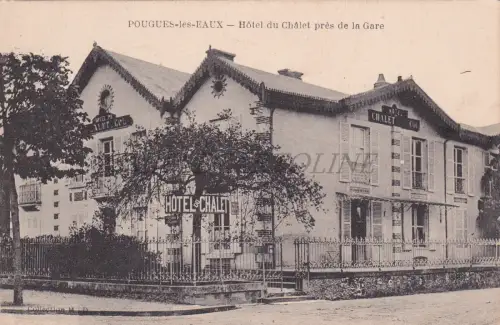 FRANKREICH - Pogues Les Eaux, Hotel du Chalet near du la Gare, Postkarte