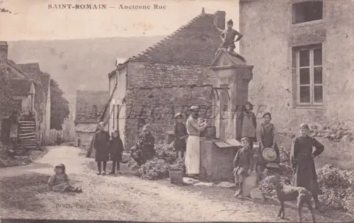 FRANKREICH - Saint Romain, Ancienne Rue, Postkarte 1937