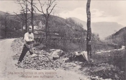 FRANKREICH - Tete de Faux, Das Schlachtfeld in den Vogesen, Buchenkopf, Postkarte