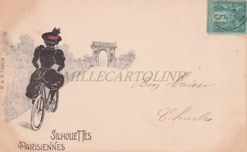 FRANKREICH - Paris, Silhouettes Parisiennes, Postkarte