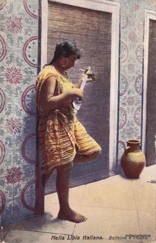ITALIENISCHES LIBYEN - SCHÖNHEIT UND MUSIK - FOTO LEHNERT & LANDROCK, TUNIS