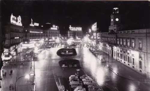 SPANIEN - Madrid - Puerta del Sol - Foto Postkarte 1965