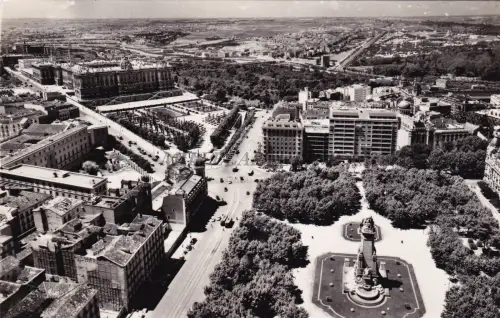 SPANIEN - Madrid - Panoramablick - Foto Postkarte 1959