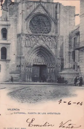 SPANIEN - Valencia - Kathedrale, Puerta de los Apostoles 1904