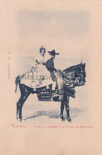 SPANIEN - Valencia - Fiesta Populares - Una Grupa de Huertanos