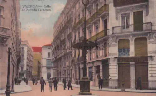 SPANIEN - Valencia - Calle de Alfredo Calderon 1925
