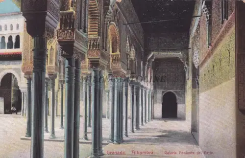 SPANIEN - Granada - Alhambra - Galeria Ponente del Patio
