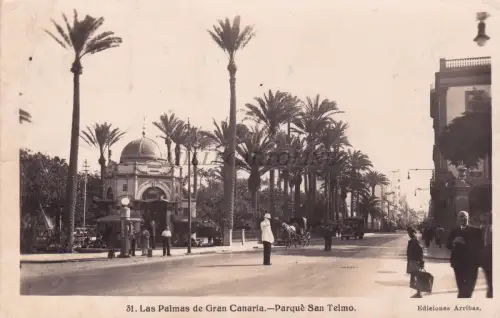 SPANIEN - Kanarische Inseln - Las Palmas - Parque San Telmo - Foto Postkarte