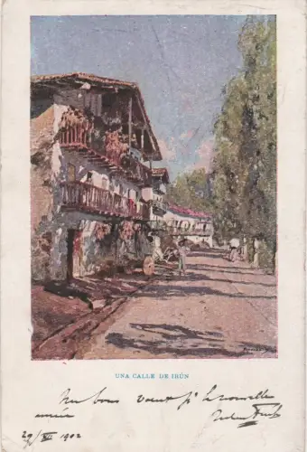 SPANIEN - Una Calle de Irún 1902