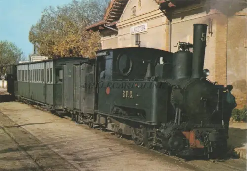 SPANIEN - Carrilet Sant Feliu de Guixols-Girona - Lokomotive - Est.Llagostera