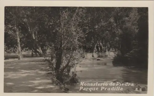 SPANIEN - Steinkloster - Parque Pradilla - Foto Postkarte