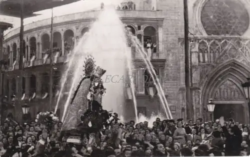 SPANIEN - Valencia - Traslado de la Virgen a la Catedral - Foto Postkarte 1961