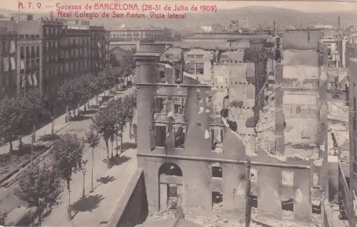 SPANIEN - Barcelona - Real Colegio de San Anton 1909