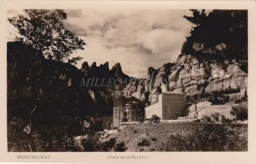 SPANIEN - Monserrat - Absis de la Basilica - Foto Postkarte 1951