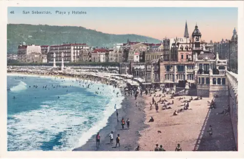 SPANIEN - San Sebastian - Strand und Hotels
