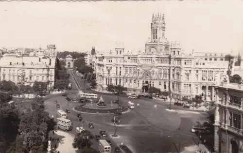 SPANIEN - Madrid - Plaza de la Cibeles - Foto Postkarte