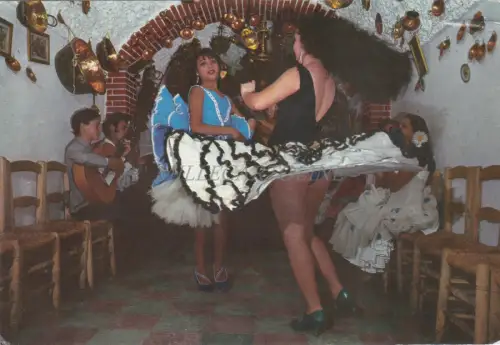 SPANIEN - Granada, Sacromonte, Zambra in der Höhle La Faraona 1969