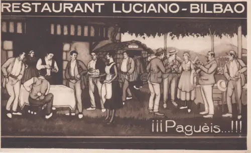 SPANIEN - Bilbao, Restaurant Luciano, !!!Paguèis...!!!