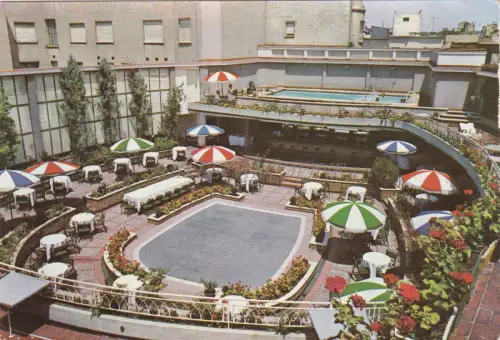 SPANIEN - Madrid, Restaurant Pool Sanvy Hotel