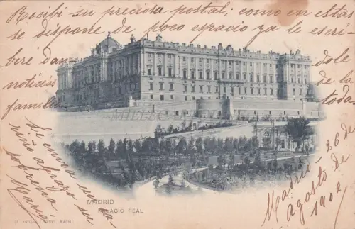 SPANIEN - Madrid, Königspalast 1902