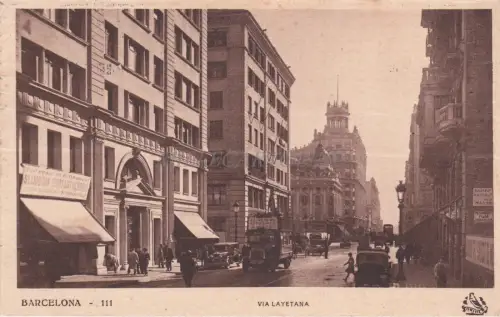 SPANIEN - Barcelona, Via Layetana 1939