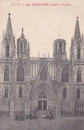 SPANIEN - Barcelona, Kathedrale, Fassade