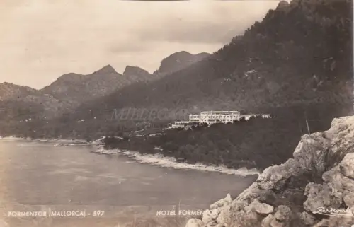 SPANIEN - Mallorca, Formentor, Hotel - Foto Postkarte 1958