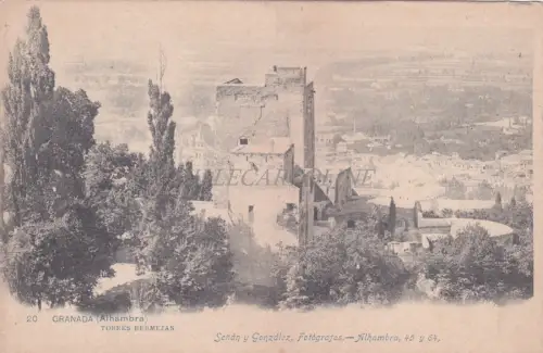 SPANIEN - Granada, Alhambra, Torres Bermejas