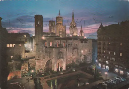 SPANIEN - Barcelona, Barrio Gotico, Plaza Ramon Berenguer III, Capilla Real 1968