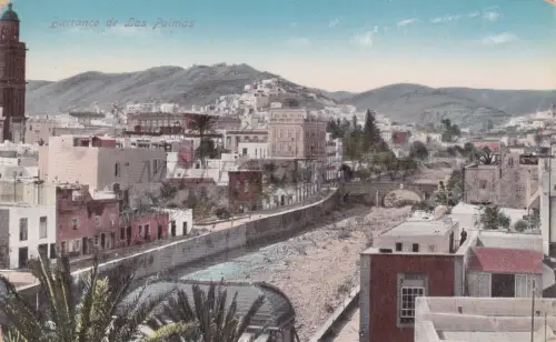 SPANIEN - Las Palmas, Puerto de la Luz, Barranco, Postkarte