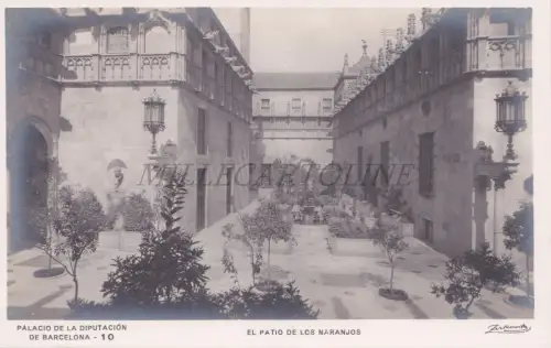 SPANIEN - Barcelona, El Patio de los Naranjos, Zerkowitz Foto Postkarte