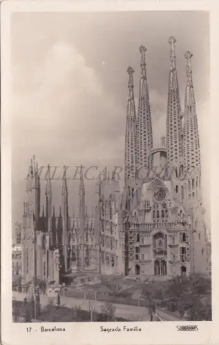 SPANIEN - Barcelona, Sagrada Familia, Soberanas Foto Postkarte