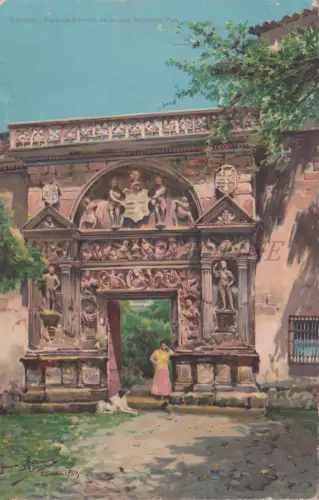 SPANIEN - Cordoba, Außenfassade des Hauses von Geronimo Paez, Postkarte 1904