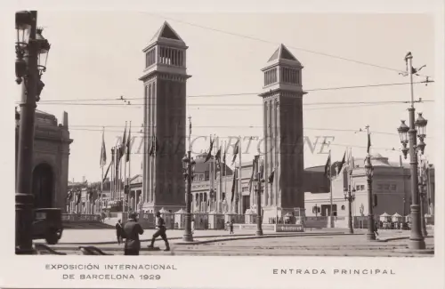SPANIEN - Barcelona, Exposition Internacionale 1929, Entrada, Foto Postkarte