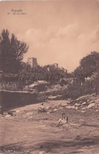 SPANIEN - Granada, El Rio Darro, Postkarte