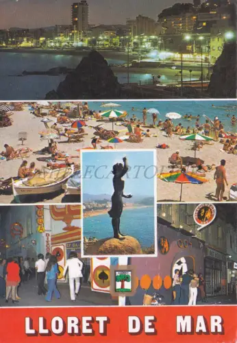 SPANIEN - Lloret de Mar, Ansichten, Postkarte