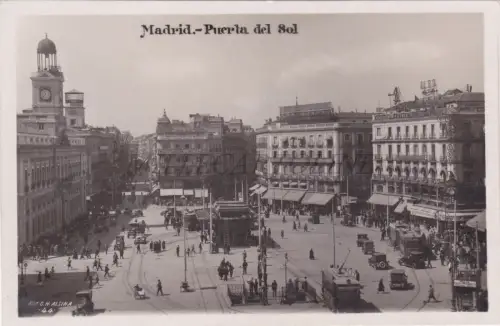 SPANIEN - Madrid, Puerta del Sol, Alsina Foto Postkarte