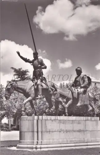 SPANIEN - Madrid, Don Quijote y Sancho Panza, Dominguez Foto Postkarte
