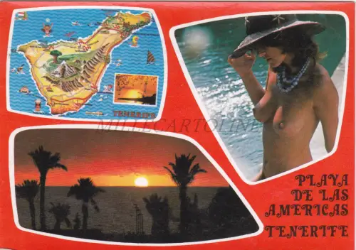 SPANIEN - Teneriffa, Playa de las Americas, Akt, Postkarte
