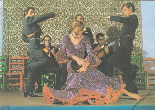 SPANIEN - Sevilla, Esperanza dailando el Taranto, Rememberdo de La Cochera, Postkarte
