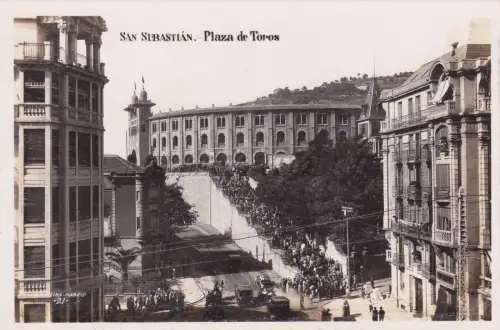 SPANIEN - San Sebastian, Plaza de Toros, Alsina Foto Postkarte