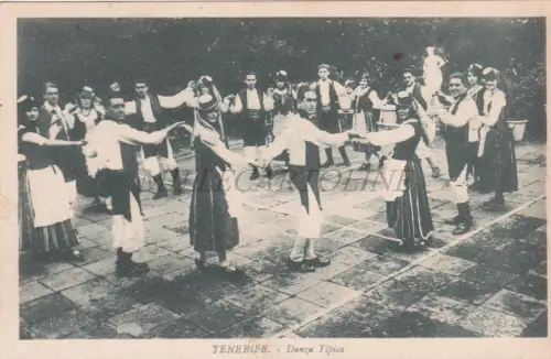 SPANIEN - Teneriffa, Danza Tipica, Censura Militar, Postkarte 1937